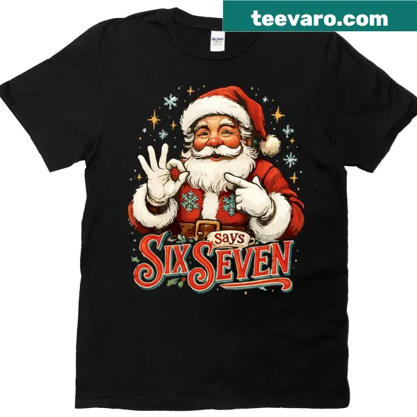 Funny Christmas birthday T-shirt featuring Santa's message