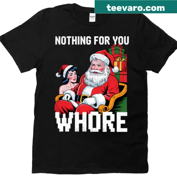 Vintage Santa quote design on a Christmas t-shirt
