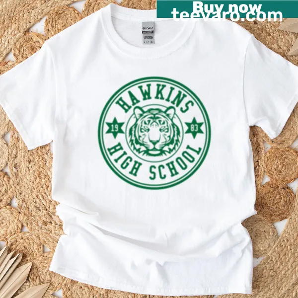 Oversized Hawkins High School T-shirt inspired by Stranger Things