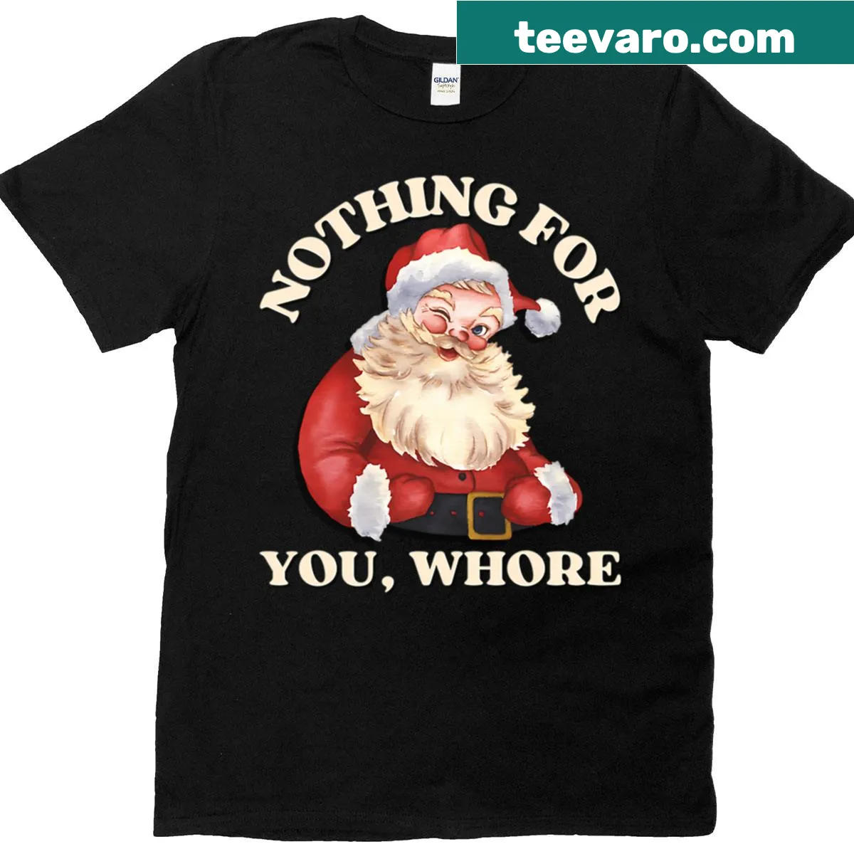 Vintage Christmas T-shirt featuring a cheerful Santa design and holiday quote — on a men's t-shirt