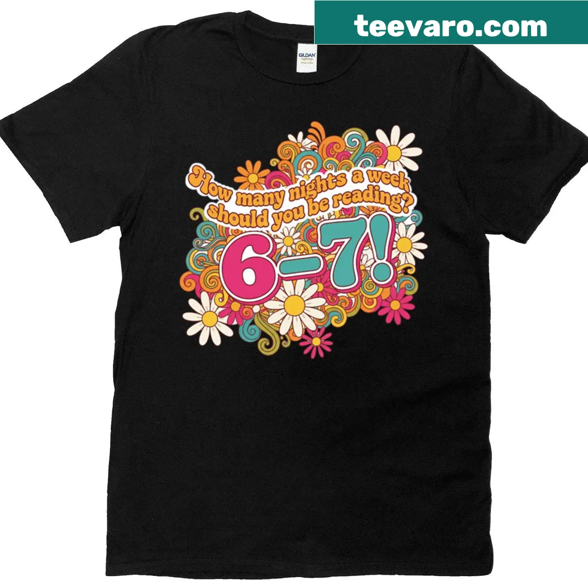 Funny t-shirt for kids about reading with meme text — on a men's t-shirt