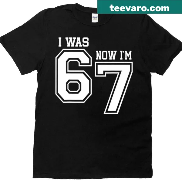 Funny birthday t-shirt with I'm Gift 6 Now I'm 7 text