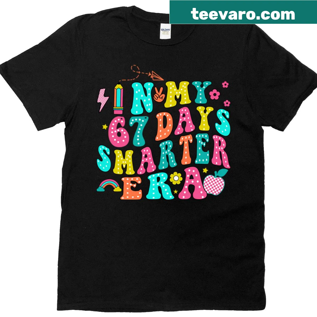 Humorous school-themed meme T-shirt featuring a playful illustration. — on a men's t-shirt