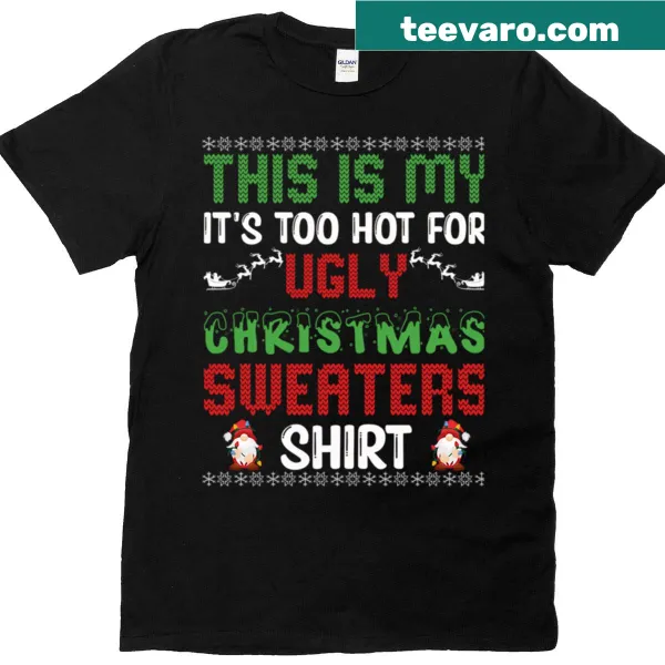 Funny meme-inspired ugly Christmas tee in vintage style