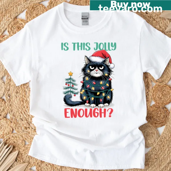 Funny Christmas-themed t-shirt with humorous meme design