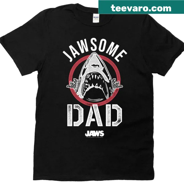 Vintage Jaws Father's Day t-shirt with Jawsome Dad text
