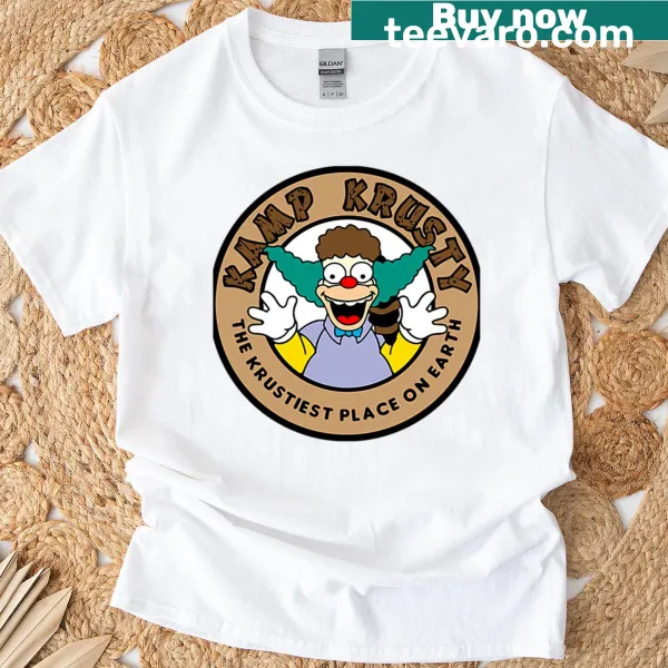 Kamp logo from The Simpsons printed on a t-shirt