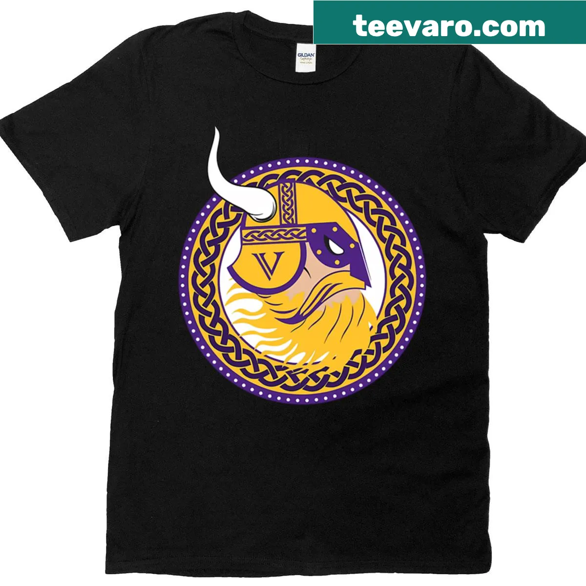 Minnesota Vikings logo on a t-shirt — on a men's t-shirt