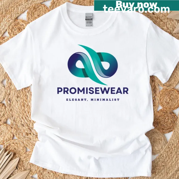 Minimalist design featuring a modern logo on a T-shirt