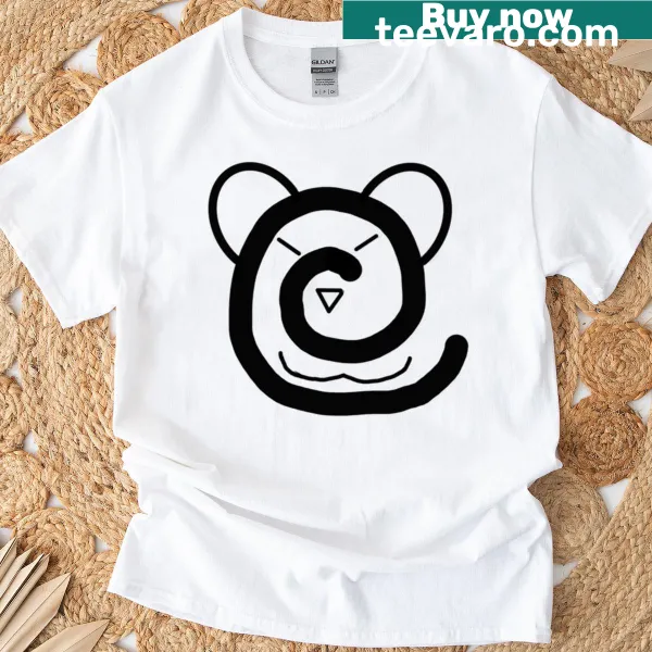 Hand-lettered logo t-shirt with a cozy plush design