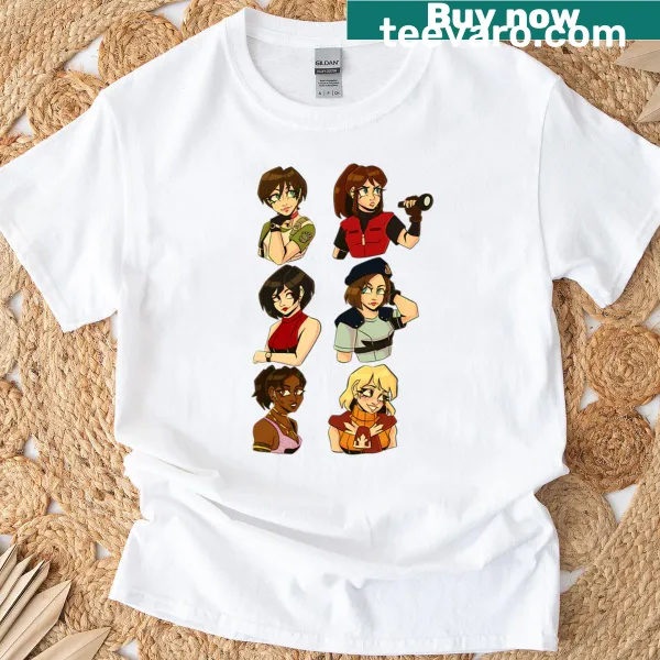 Ladies Resident Evil T-shirt with bold gaming graphics