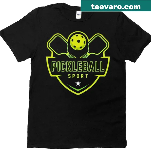 Retro pickleball paddle ball graphic t-shirt