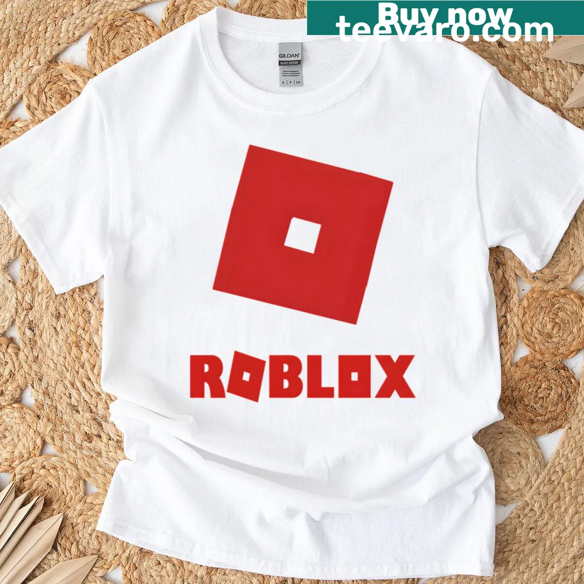 Roblox logo T-shirt featuring a simple design for gamers — on a men's t-shirt