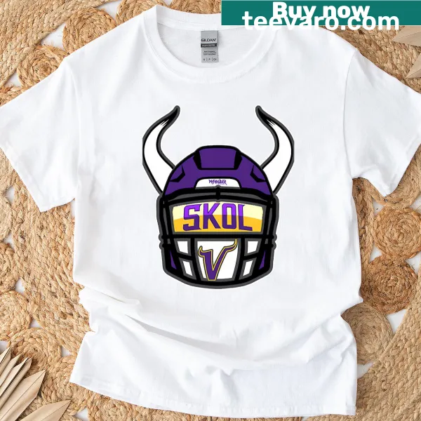 Bold Skol emblem T-shirt celebrating Minnesota sports
