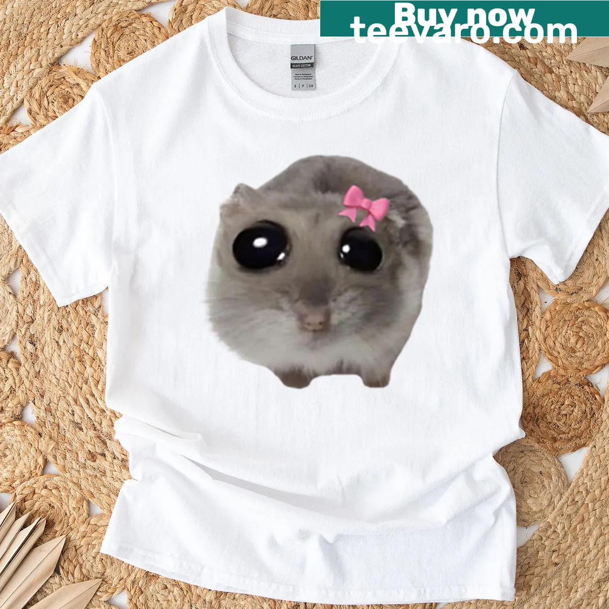 Cute cartoon preppy mouse T-shirt for kids — on a men's t-shirt