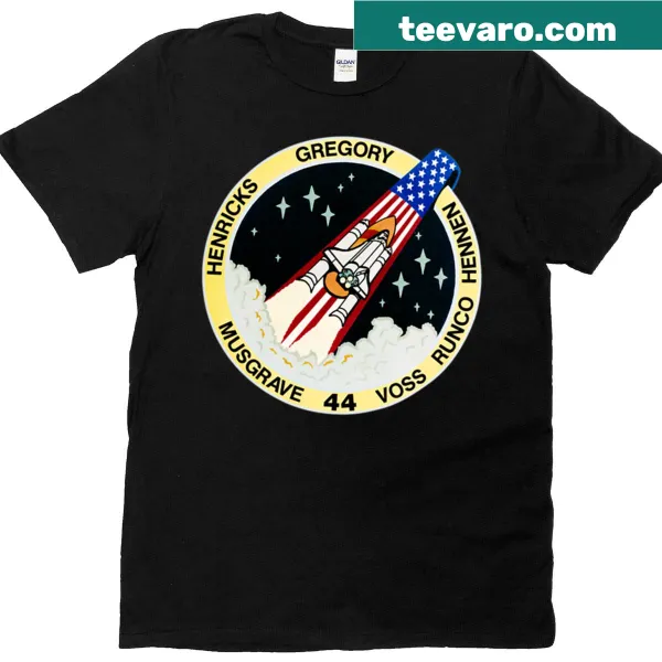 T-shirt featuring STS-44 Space Shuttle mission patch design