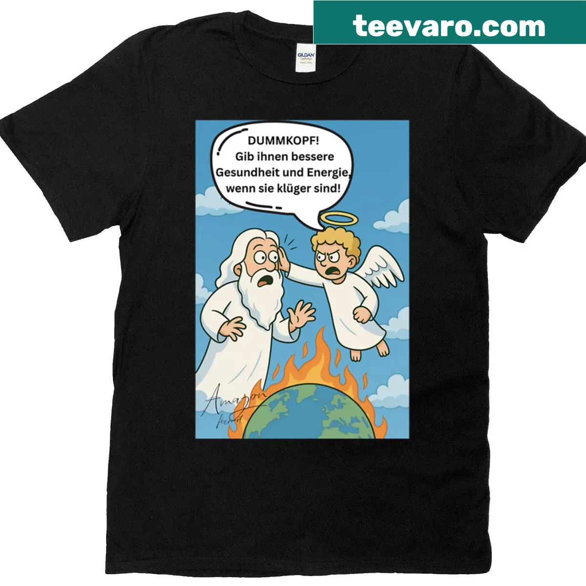 Oversized t-shirt with the phrase 'Youth Is Wasted On The Young' — on a men's t-shirt