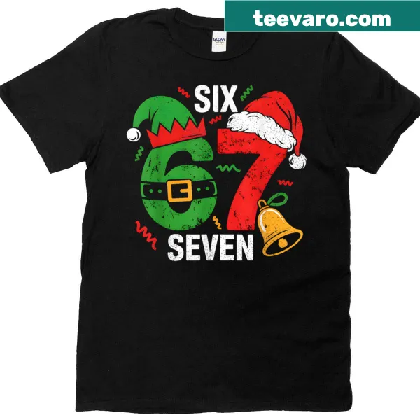 Funny Christmas meme t-shirt for kids and adults featuring the '67 Meme'.