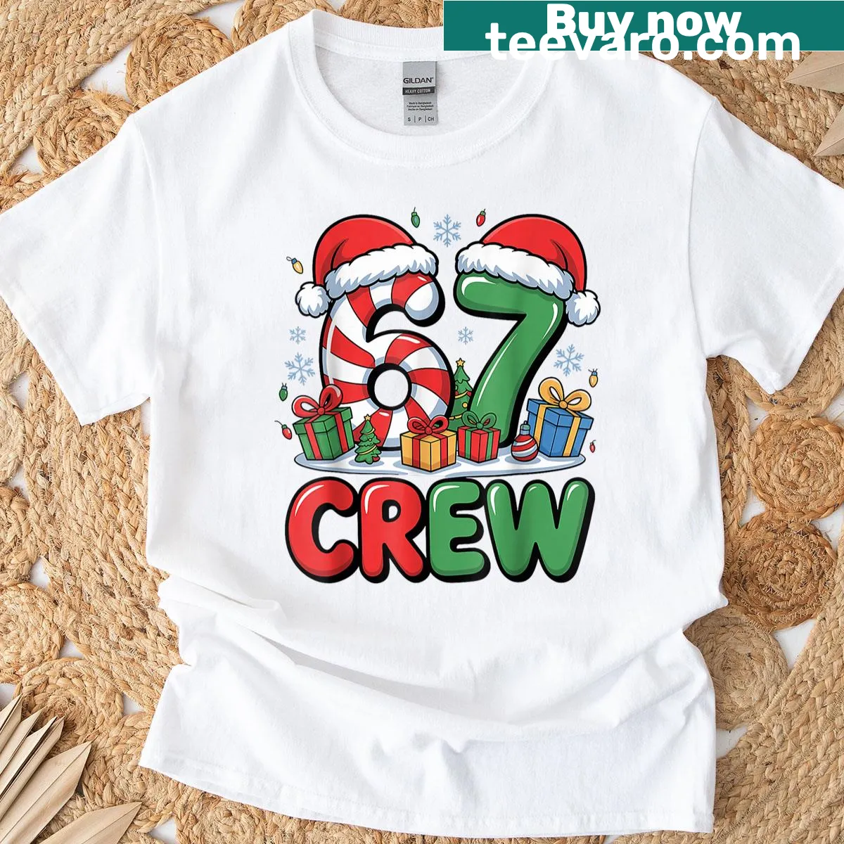 Funny Christmas T-shirt featuring meme graphics — on a men's t-shirt