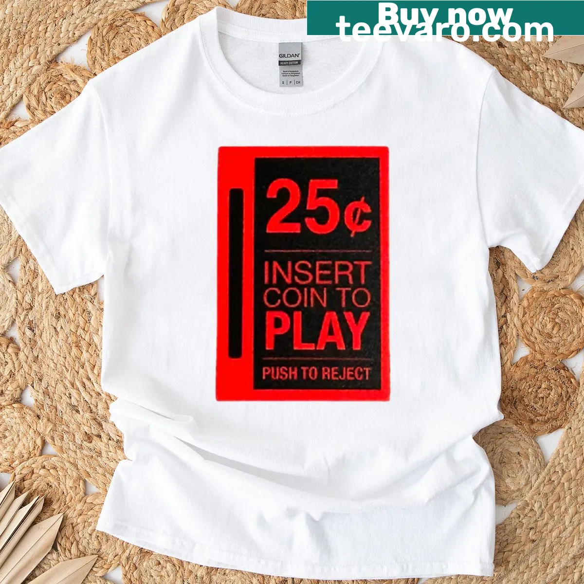 Retro-inspired t-shirt celebrating 80s arcade gaming culture. — on a men's t-shirt
