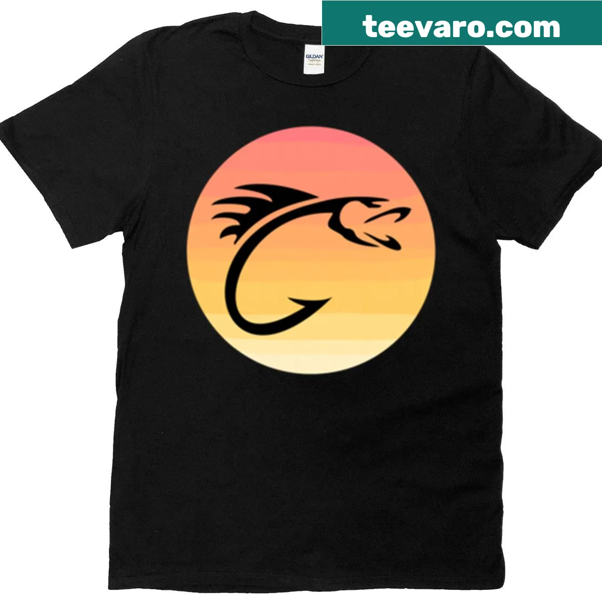 Humorous food-themed T-shirt with illustration about Ahi — on a men's t-shirt