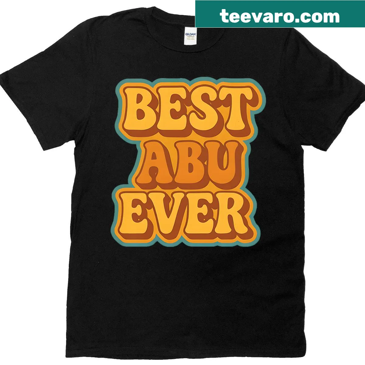 Vintage style T-shirt with 'Best Abu Ever' quote — on a men's t-shirt