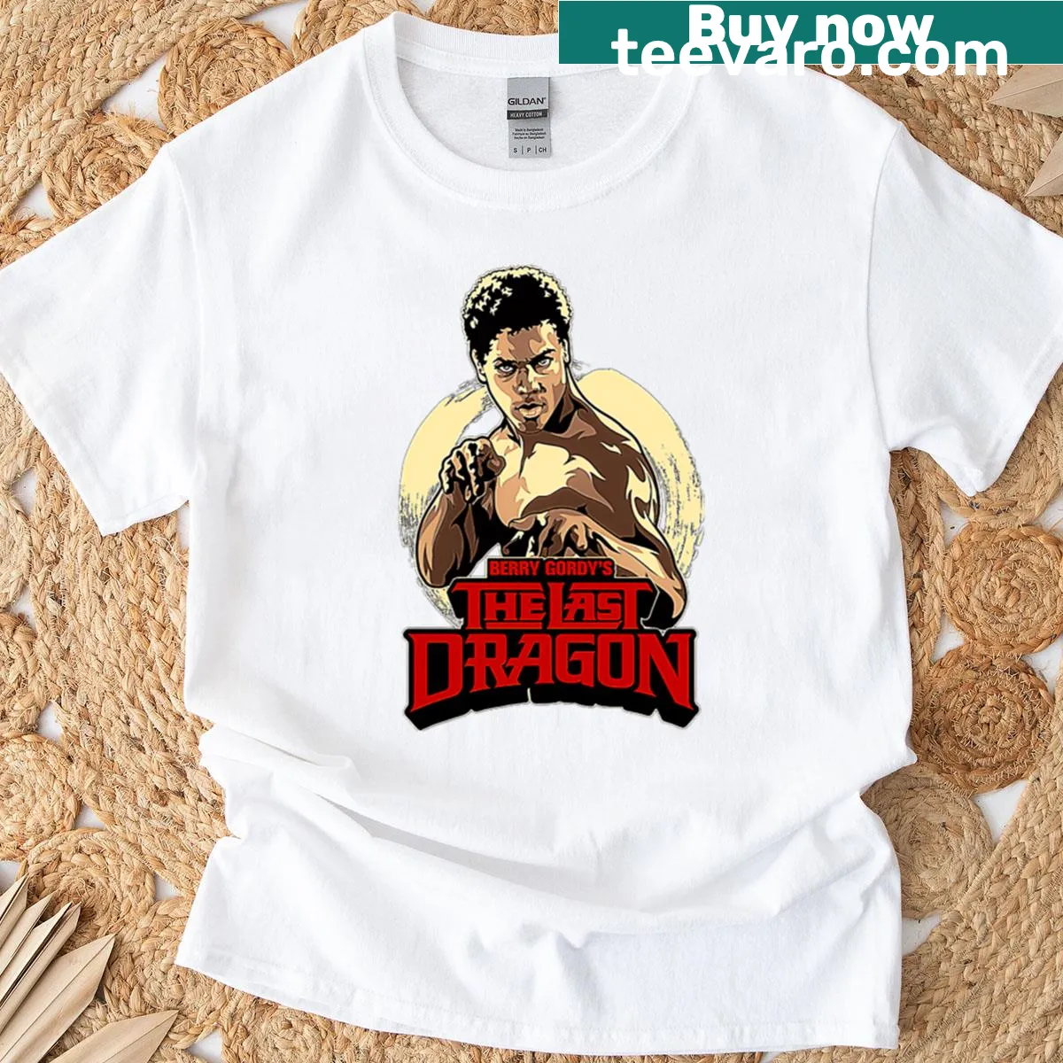 Bruce Leroy design from The Last Dragon movie T-shirt — on a men's t-shirt