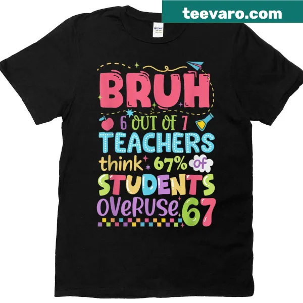 Funny T-shirt for teachers with humorous text about teaching statistics.