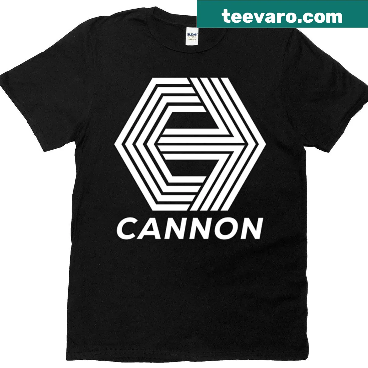 Cannon Films logo t-shirt with bold graphic design — on a men's t-shirt