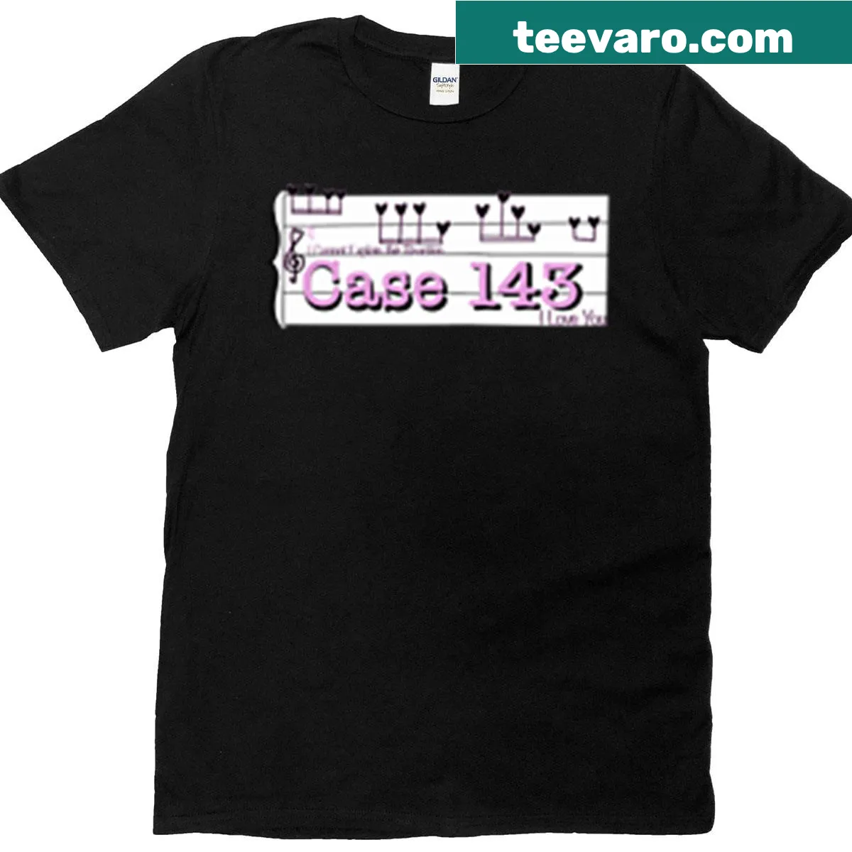 Sentimental T-shirt with 'Case 143- Ily' graphic design — on a men's t-shirt
