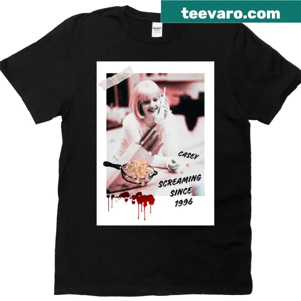 Funny t-shirt featuring the phrase 'Screaming Since 1996' in bold typography.