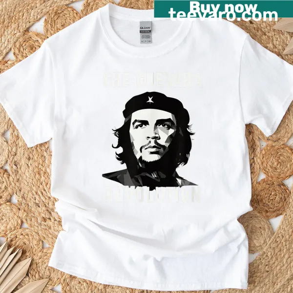 Illustration of Che Guevara on a t-shirt celebrating revolution