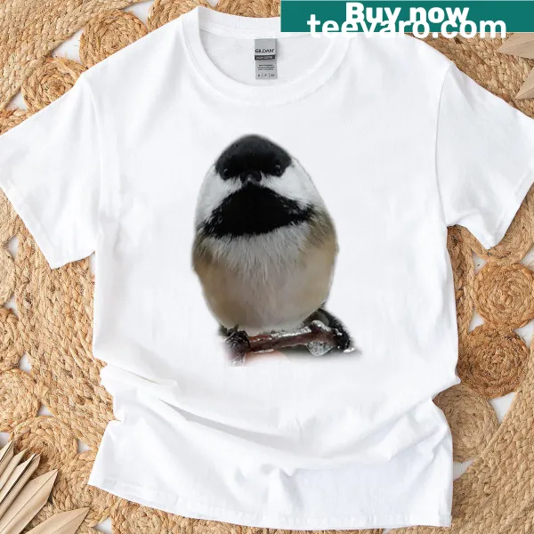 Chickadee close-up graphic t-shirt celebrating nature