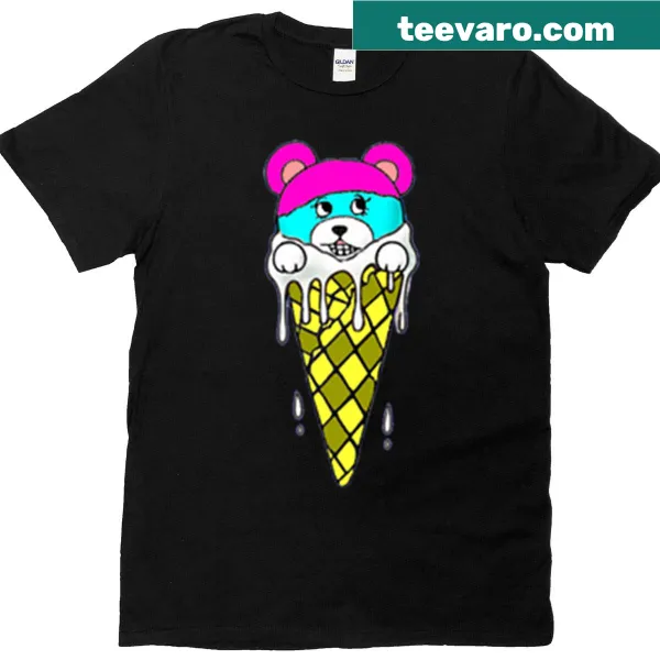 Kawaii bear t-shirt with a cute and playful design for kids