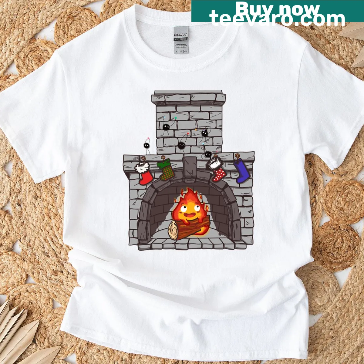 Cozy Christmas typography design on T-shirt — on a men's t-shirt