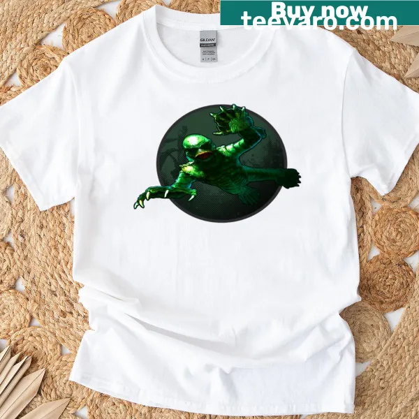 Illustration of Creature From The Black Lagoon on a T-shirt