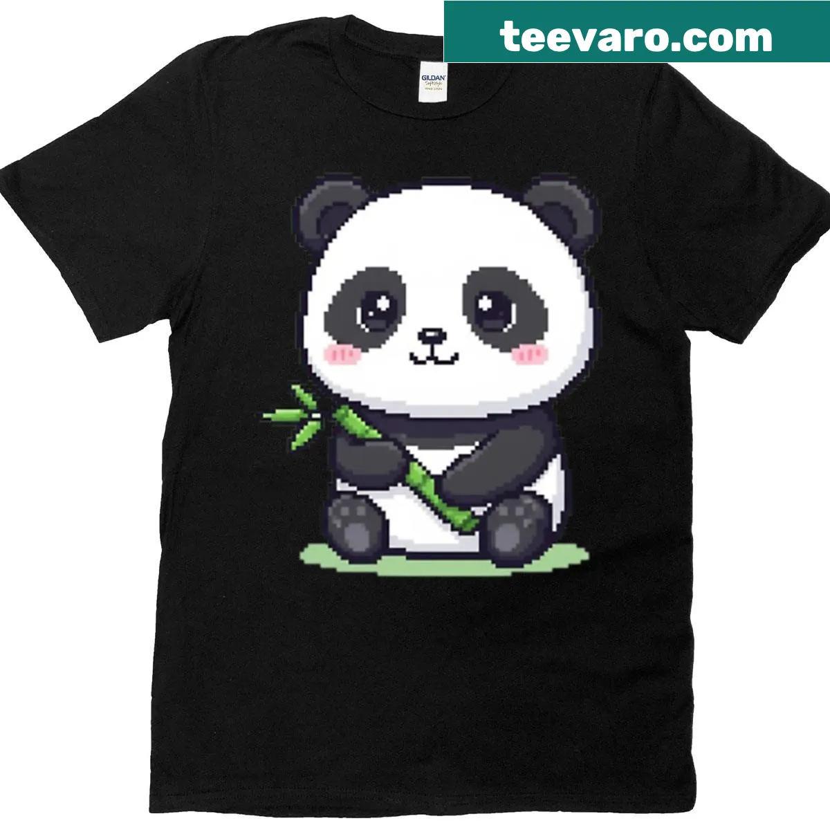 Cute t-shirt featuring an adorable panda design — on a men's t-shirt