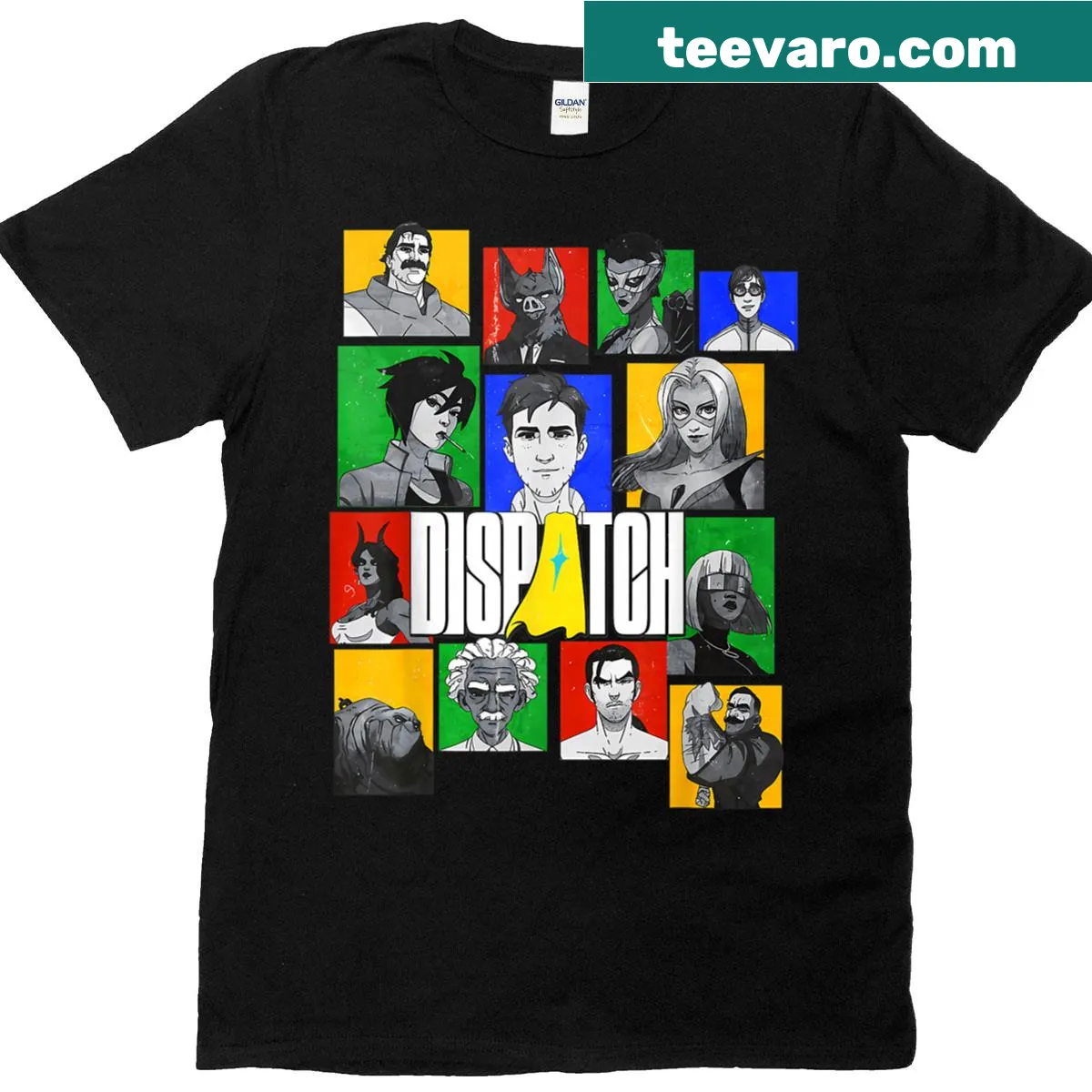 Playful video game-themed cartoon t-shirt for gamers — on a men's t-shirt