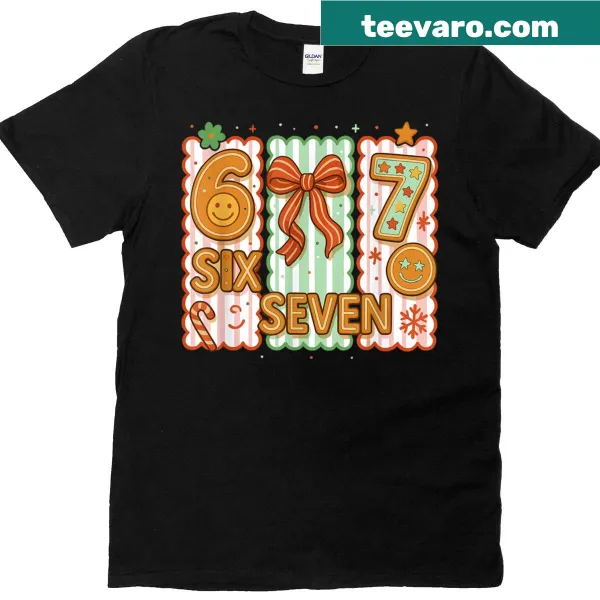 Funny Christmas T-shirt with the phrase 'Ginger Six Seven'