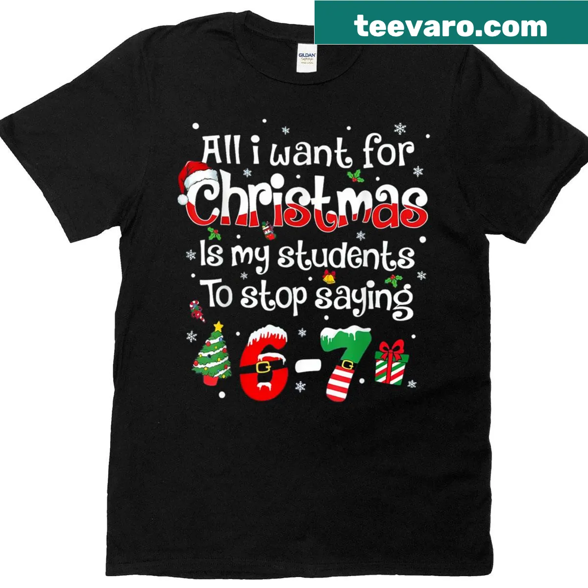 Humorous teacher t-shirt with playful number sayings — on a men's t-shirt