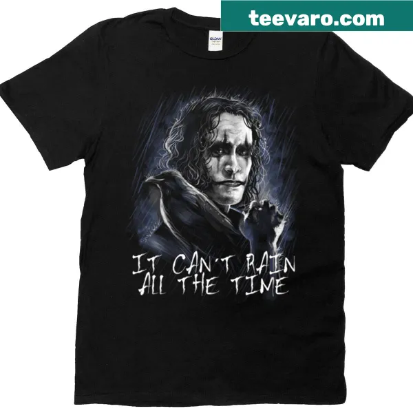 Vintage-style T-shirt with gothic horror movie quote