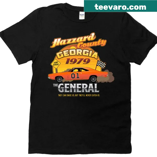 Illustration t-shirt featuring the General Lee from Hazzard County