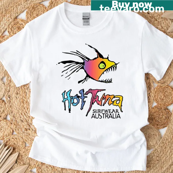 T-shirt featuring playful text design: Hot Tuna