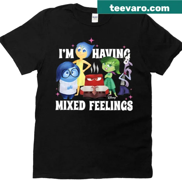 Vintage-inspired t-shirt featuring Inside Out characters