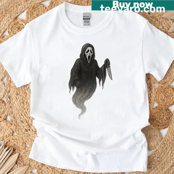 Spooky t-shirt with the phrase 'It's A Ghost' in bold text
