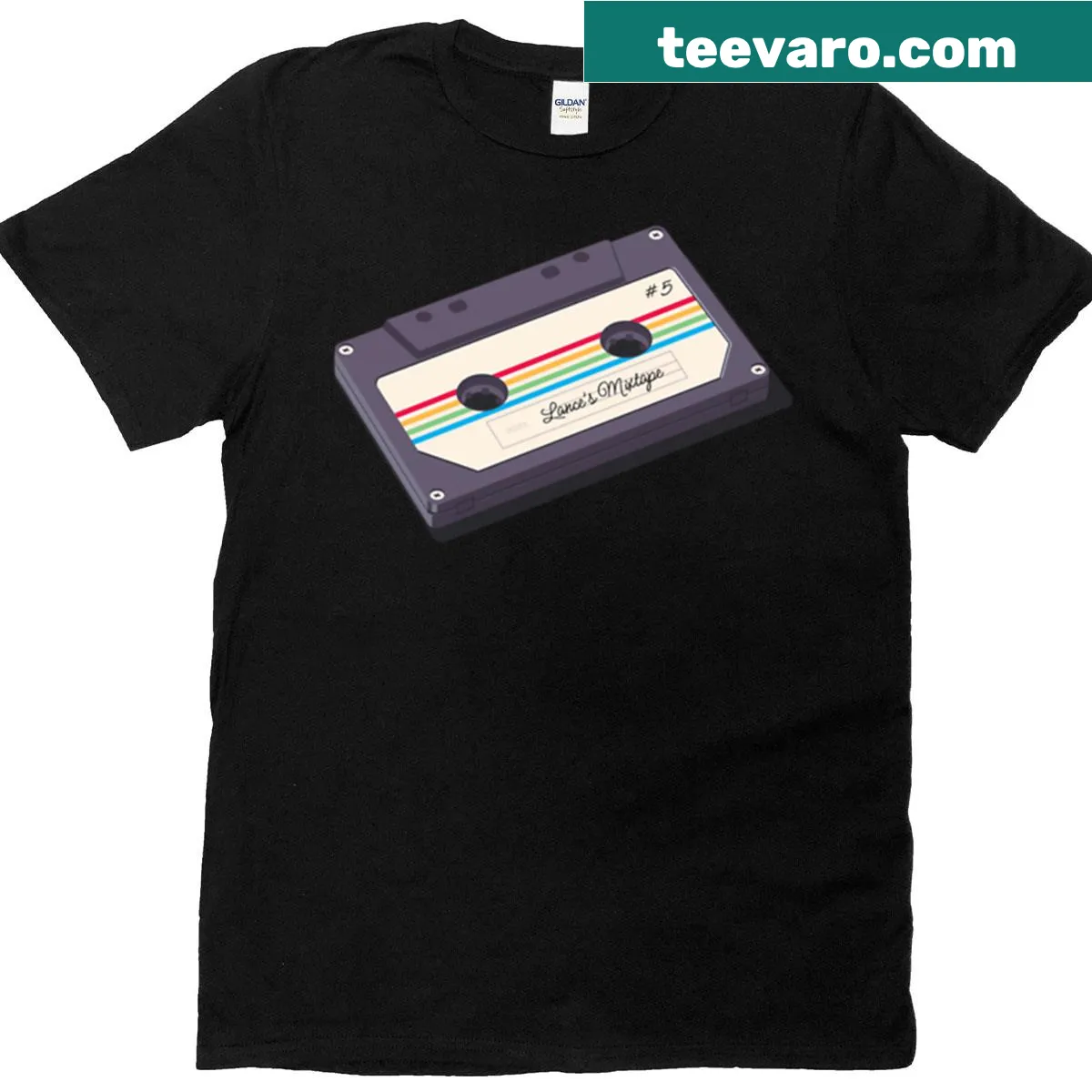 T-shirt featuring 'Lance's Mixtape - Arc Raiders' design — on a men's t-shirt