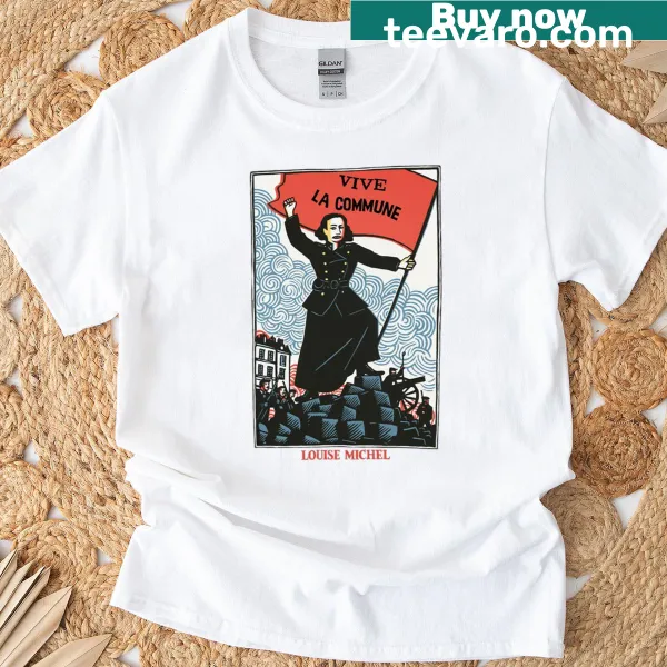 Bold typography t-shirt featuring the name Louise Michel
