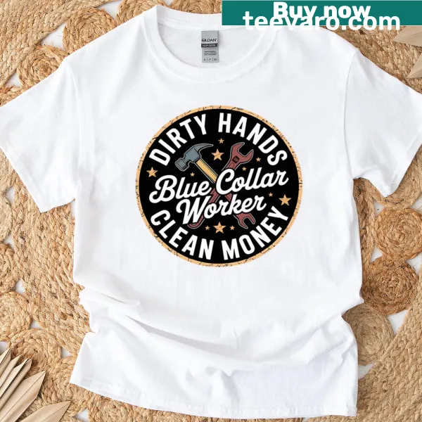 Mechanic t-shirt with humorous text about hard work