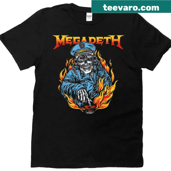 Megadeth event tour graphic t-shirt celebrating band gigs