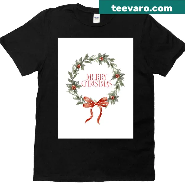Festive Merry Christmas T-shirt for holiday celebrations